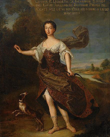 unknow artist Posthumous portrait of Louise elisabeth de Bourbon oil painting image